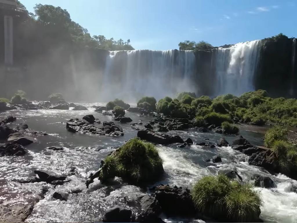 argentina's waterfalls down view